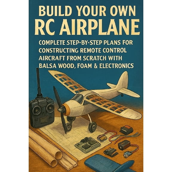 Build Your Own RC Airplane: Complete Step-by-Step Plans for Constructing Remote Control Aircraft from Scratch with Balsa, (Paperback)