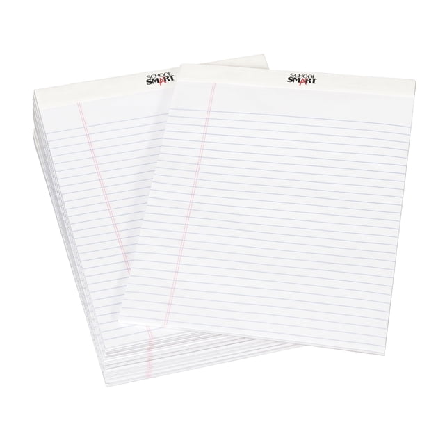 Legal Pads School Smart 27433 Standard 21,6 x 29,8 cm, paquete de 12