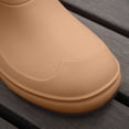 thumbnail image 6 of Puntoco Women's Short Rain Boots, Waterproof Platform Ankle Rain Booties, Non‑Slip Wear‑Resistant Rubber Outdoor Rain Shoes Brown, 6 of 6