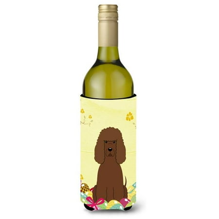 

Easter Eggs Irish Water Spaniel Wine Bottle Beverge Insulator Hugger