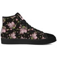 thumbnail image 4 of Aidianart Womens Rose High Top Canvas Sneakers High Top Shoes Size 5.5, 4 of 5