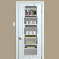 thumbnail image 2 of Innovador organizador para colgar sobre la puerta, tela no tejida transpirable, para guardar cosméticos, juguetes y artículos diversos, ventanas de PVC transparente y placas de soporte, paquete de 2, 2 of 5