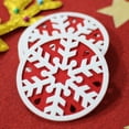 thumbnail image 4 of SHENMO Set of 10 Christmas Felt Snowflake Coaster Decorations, 4 of 5