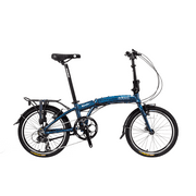 Wonder - SOLOROCK 20" 8 Speed Aluminum Folding Bike，V Brake - Blue