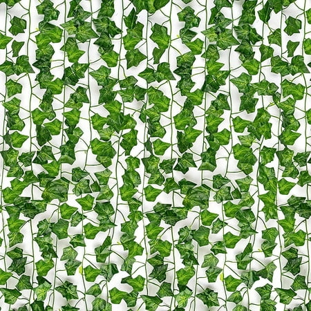 HATOKU 12 Pack Fake Ivy Garland Fake Vines Artificial Ivy, Fake Leaves