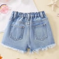thumbnail image 6 of Whouriu Girls Summer Jean Shorts Flower Print Soft Lightweight Casual Shorts, Sizes 5-14, 6 of 7