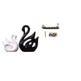 thumbnail image 1 of Figuras de barco cisne de , escultura elegante, quemador de incienso coleccionable, adorno de mesa, decoración de Halloween para la oficina y, 1 of 8