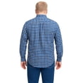 thumbnail image 2 of Big Kong camisa manga larga cuadros azul marino ropa oversize caballero, 2 of 5