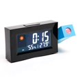 thumbnail image 4 of kurtrusly Projection Réveil Snooze Fonction Température Humidité Miroir Alarme Moniteur 12/24H, 4 of 9