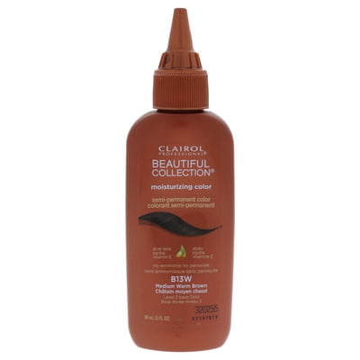 Clairol Beautiful Collection شبه دائم اللون - # B13W متوسط دافئ بني - 3 أوقية لون الشعر