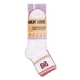 thumbnail image 5 of MUK LUKS Women's Nylon Quarter Crew Compression Socks, 2-Pack, Shoe Sizes 6-10, 5 of 6