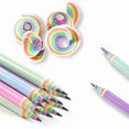 thumbnail image 1 of Eco-Friendly Wood & Plastic Free Rainbow Colored Recycled Paper Pencils HB For School and Office Supplies, 1 of 4