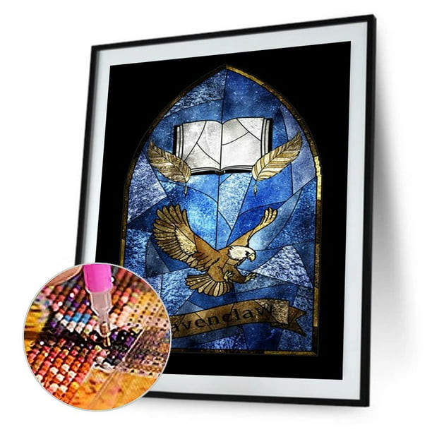 Cuadros Decorativos Diamond Painting Harry Potter Style Glass 5D Kits de bricolaje Taladro redondo completo (A5767) Ehuebsd embutido en tela