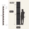 thumbnail image 2 of Upick Foldable Acoustic Wall Panels, 4 Pack 94.5" x 12.6" MDF Slat Wood Panels for Wall, Sound Absorbing Wall Panels for Interior Wall Decor, Matte Black, 2 of 7