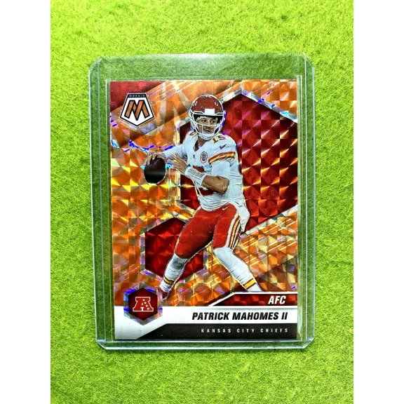 Patrick Mahomes PRIZM ORANGE MOSAIC CARD CHIEFS SP 2021 Mosaic REACTIVE ORANGE