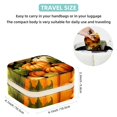 thumbnail image 5 of Thanksgiving Pumpkin Leaves Travel Portable Square Decorative Box Jewelry Stand: All-in-One Earring Holder, Ring Keeper, Necklace & Bracelet Organizer - Storage Box for Girls and Women, 5 of 6
