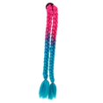 thumbnail image 2 of s para casco de motocicleta, , s dobles, s para el cabello, aptas para bicicleta, color rosa azul Zulema cola de caballo peluca de pelo, 2 of 7