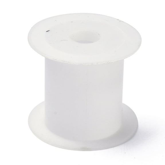 50 pc Plastic Empty Spools for Wire Thread Bobbins White 4.8x4.2cm