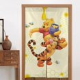 thumbnail image 4 of Cortina de puerta semiopaca con patrón de patchwork de dos piezas de Winnie the Pooh, cortinas opacas decorativas para dormitorio, sala de estar, decoración de habitación de niños, 34 x 56 pulgadas,, 4 of 7