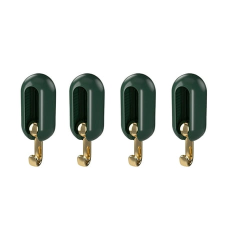 

Self Adhesive Utility Hooks Sturdy Superb Stable Hooks for Kitchen Living Room Bedrooms Green