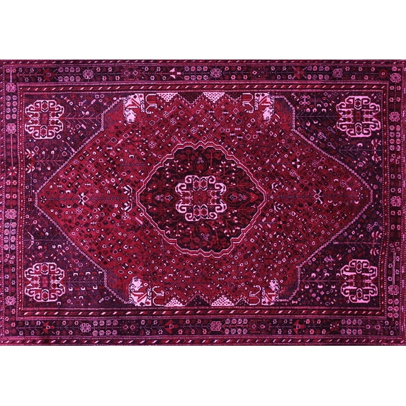 Ahgly Company Indoor Rectangle Persian Pink Traditional Area Rugs, 5' x 8'