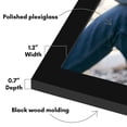 thumbnail image 4 of Americanflat 22x28 Poster Frame with Polished Plexiglass Wide Photo Frames Made Vertical Horizontal - Black, 4 of 8
