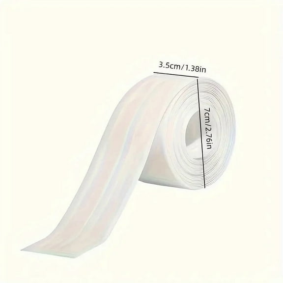 BARTANS 1 Roll Waterproof Mildew-proof Toilet Caulk Strip, Self-Adhesive Sealing Tape For Kitchen Bathroom, Bathroom Waterproof Tape To Avoid Wet, Kitchen Sink Beautiful Seam Stickers For Workshops