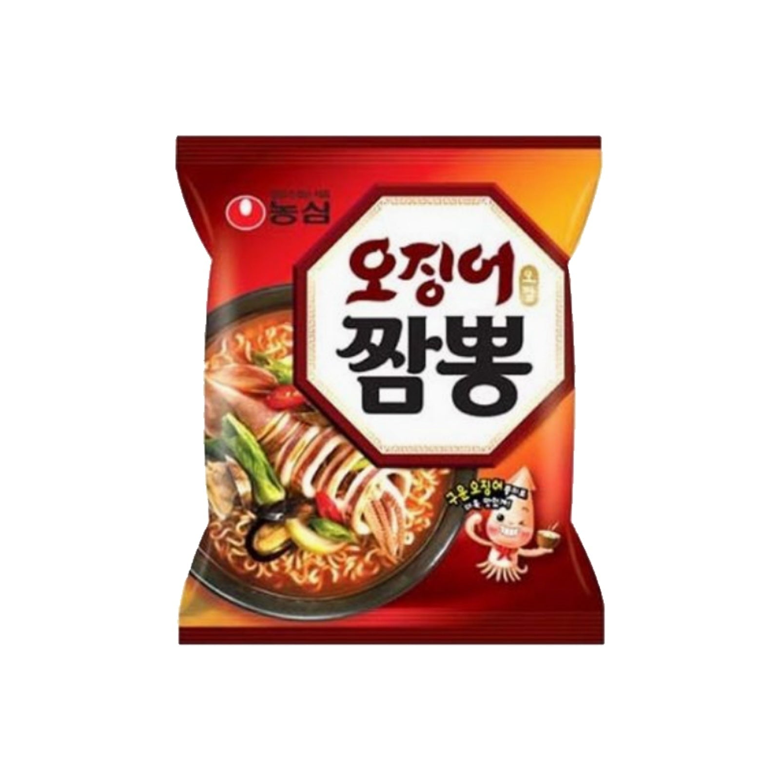 [Pack of 10] Nongshim OhJjam, Squid JJAMPONG Ramen Spicy Korean