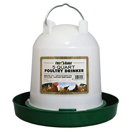 Harris Farms Plastic Poultry Drinker, 5 Quart Green