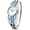 Blue, variant on Women’s Cuff Bangle Watch With Elegant Silver Bracelet, Flower Design Dial, Fashion Jewelry Timepiece