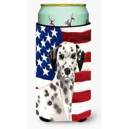 

Dalmatian Patriotic Tall Boys Beverage Insulator Hugger
