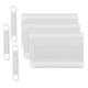 thumbnail image 2 of 100 X Asas para Colgar Ropa, Tiras para Los Hombros, Antideslizantes, Transparentes, Duraderas, Prácticas Manijas de Silicona para Perchas de Madera,, 2 of 9