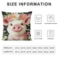 thumbnail image 5 of Patifu Just a Girl Who Loves Pigs Throw Pillow Covers Gifts for Pig Lovers Women Girls, Pig Decor Pillow Cases for Bedroom Living Room, Pig Piggy Pillowcases for Couch Bed 20x20in, 5 of 5