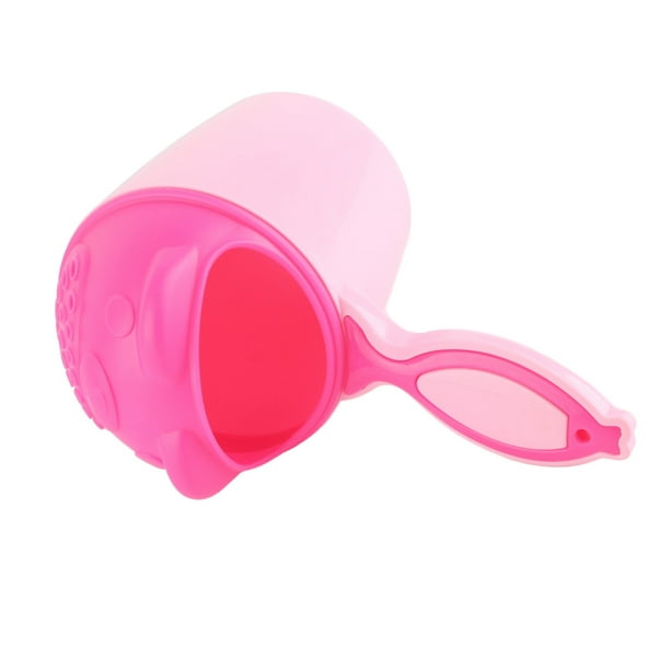 Accesorios para bebés, vaso para enjuague con champú para bebés, color rosa, para lavar el cabello de los niños, para bañarlos, para enjuagar el champú, el mejor de su clase
