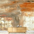thumbnail image 3 of wall26 - Brown and Beige Abstract Art Painting - Removable Wall Mural | Self-Adhesive Large Wallpaper - 66x96 inches, 3 of 6