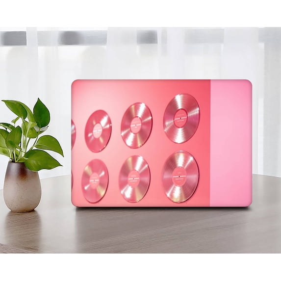 KSK KAISHEK Hard Protective Shell Case Cover Compatible with MacBook Air 13.6" with Touch Bar Type C + Black Keyboard Cover Model: A2681 m2 (Pink series 0979)