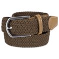 thumbnail image 1 of DII Cinturón Tejido Elástico Trenzado Para Hombre Marrón S Design Imports Z01515, 1 of 2