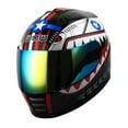 thumbnail image 2 of WOW Motorcycle Youth Kids Street Bike BMX MX Full Face Helmet KY-B15CLS Shark Black, 2 of 7