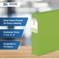 thumbnail image 4 of Premium Economy 1-Inch Binder, 3-Ring Binder for School, Office, or Home, Colored Notebook, Pack of 6, D Ring, Gray, 4 of 15