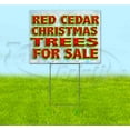 thumbnail image 1 of Red Cedar Christmas Trees For Sale (18" x 24") Yard Sign, Includes Metal Step Stake, 1 of 6