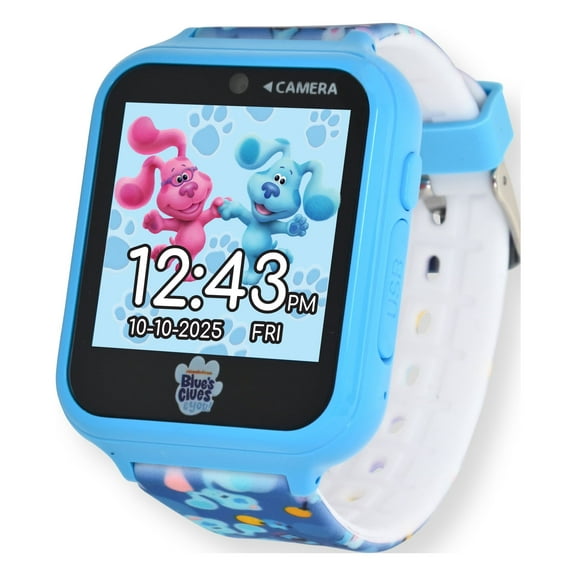 Nickelodeon Blue's Clues Unisex Child Interactive Smart Watch Silicone Strap 40mm Blue (BLU4023WMC)