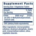 thumbnail image 3 of Life Extension High Potency Optimized Folate – L-methylfolate – Folic Acid, 8500 mcg DFE – Heart & Brain Support, Healthy Homocysteine Levels – Gluten-Free, Non-GMO, Vegetarian – 30 Tablets, 3 of 10
