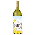 thumbnail image 1 of ""Caroline'S Treasures Bb2088Literk """"Bulldog Inglés Blanco Playa De Verano"""" Botella De Vino Hugger Koozie 750Ml Multicolor"", 1 of 1