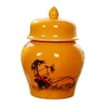 thumbnail image 3 of AMLESO Ceramic Tea Canister Storage Pots Can Storage Box Flowerpot Porcelain Ginger Jar Bird on Branch, 3 of 8