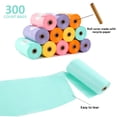 thumbnail image 4 of Diaper Bags Disposable for Baby, 20 Refill Rolls/300 Bags Waste Bags with Dispenser, Convenient and Quick Diaper Disposal, Rainbow, 4 of 4