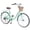 Green, variant on 26 Inch Commuter Bicycle for Adults Womens 7 Speed City Bike with Rear Rack and Basket,Pink