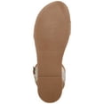 thumbnail image 4 of STEVE MADDEN Womens Beige Rhinestone Comfort Dina Round Toe Buckle Slingback Sandal 11 M, 4 of 4