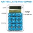 thumbnail image 3 of Uxcell Desktop Calculator, 2 Pack 8 Digit Mini Pocket Portable Desk Calculator Standard Function Style 1, Blue, 3 of 5
