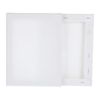 Uxcell 2 Pcs Stretched Canvas, 6x8" Artist Boards 4/5" Profile Cotton Panels,White