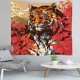 thumbnail image 2 of Tapiz de microtela Animal Tiger de fibra de 150 x 150 cm para habitación, 2 of 2